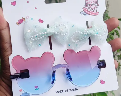 Girls Gift Set - Baby Sunglasses with Hair Clip