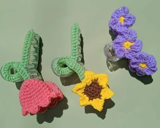 Handmade Crochet Hair Clip