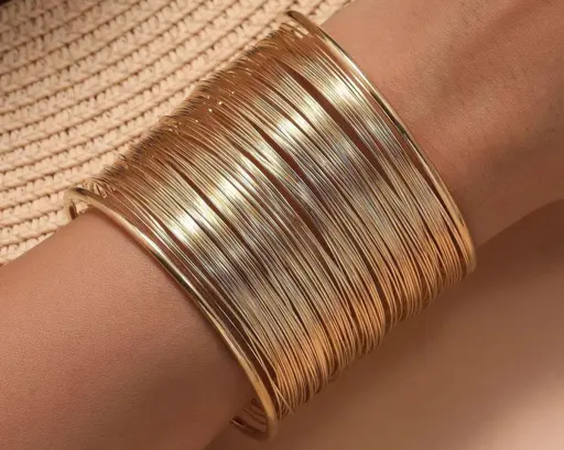 Gold Statement Cuff Bracelet